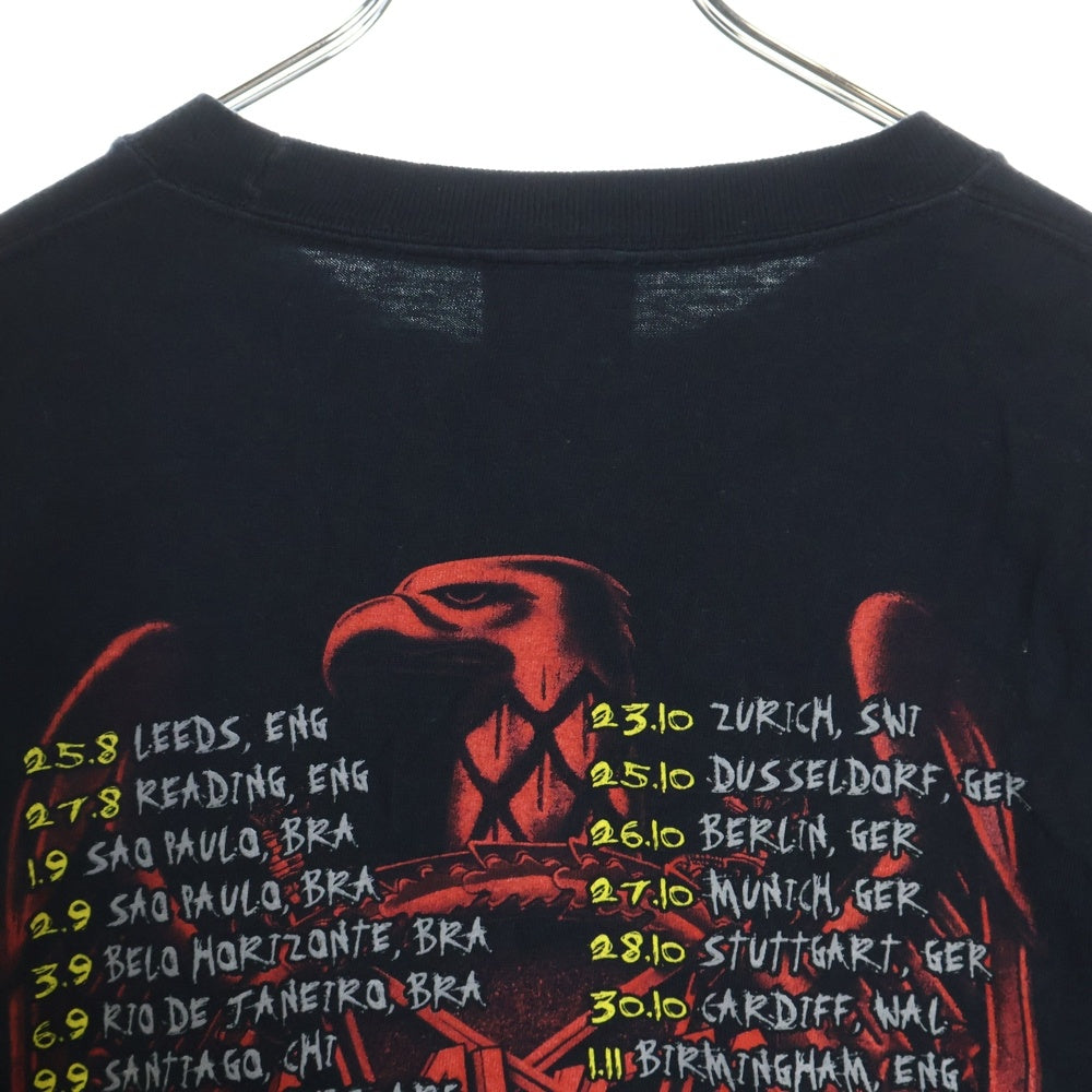 VINTAGE(ヴィンテージ) 00S VINTAGE SLAYER 2006 TUOR SHOOT ヴィンテージ スレイヤー ツアー 両面アームプリント クルーネック コットン 長袖Tシャツ カットソー ブラック
