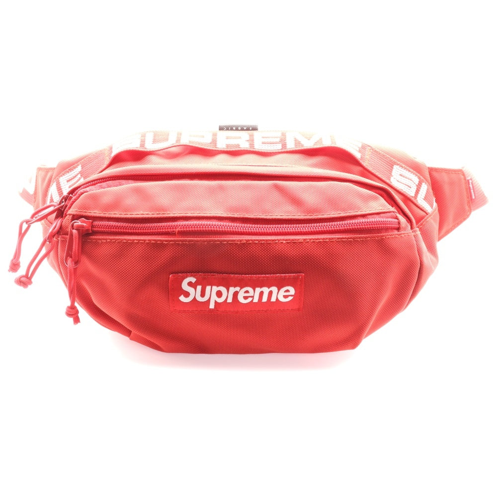 SUPREME(シュプリーム) 18SS Waist Bag ボックスロゴ ベルト ウエスト ポーチ ショルダーバッグ レッド