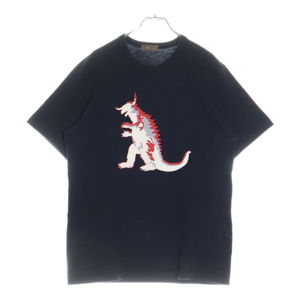 Y's for men(ワイズフォーメン) GOZILLA TEE ゴジラ プリント 半袖Tシャツ カットソー ブラック MV-T73-065