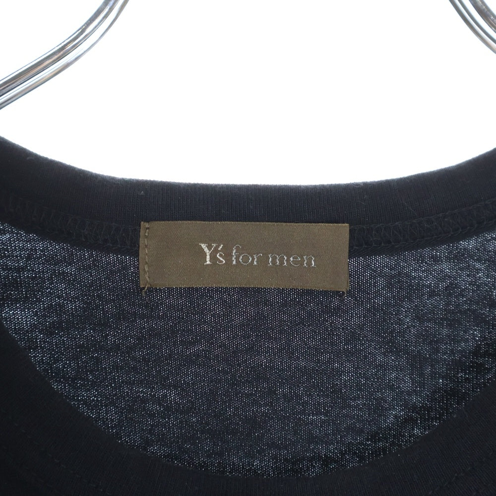 Y's for men(ワイズフォーメン) GOZILLA TEE ゴジラ プリント 半袖Tシャツ カットソー ブラック MV-T73-065