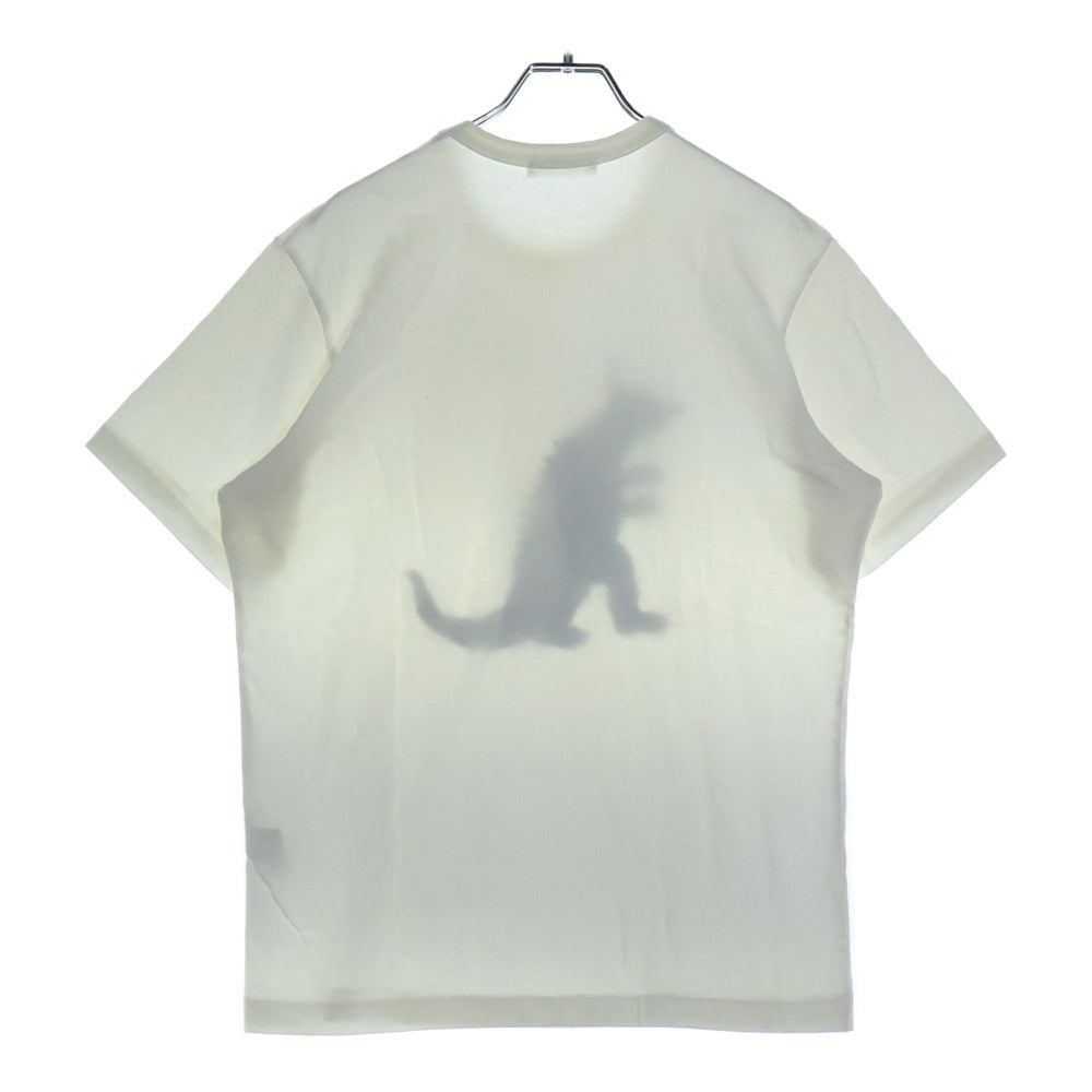 Y's for men(ワイズフォーメン) GOZILLA TEE ゴジラ プリント 半袖Tシャツ カットソー ホワイト MV-T73-065