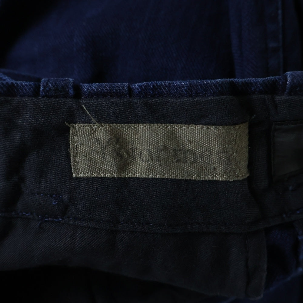 Y's for men(ワイズフォーメン) コットン ロゴプリント ミリタリー デニムパンツ インディゴ MC-P02-005