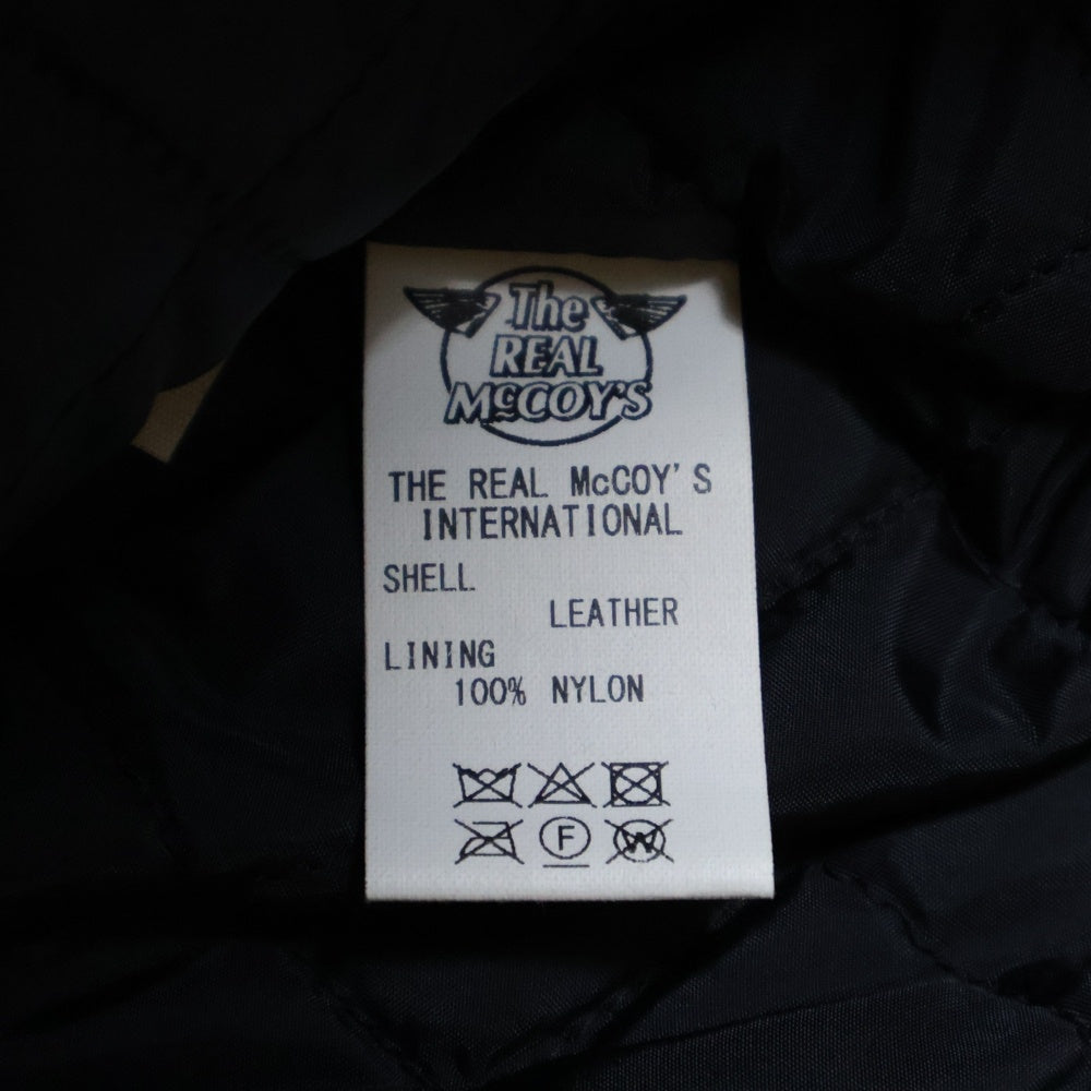 THE REAL McCOY'S(ザリアルマッコイ) BUCO J-24 COMBINATION TANNED LEATHER JACKET ホースハイド コンビ鞣し ダブルライダース レザージャケット ブラック BJ19003