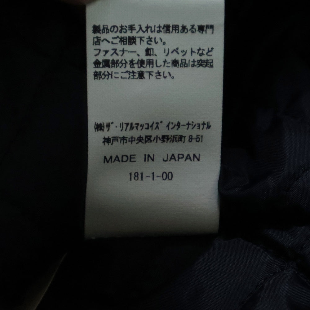 THE REAL McCOY'S(ザリアルマッコイ) BUCO J-24 COMBINATION TANNED LEATHER JACKET ホースハイド コンビ鞣し ダブルライダース レザージャケット ブラック BJ19003