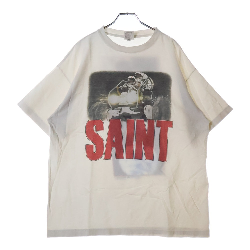SAINT MICHAEL(セントマイケル) 24SS FREEDOM フリーダム 両面プリント クルーネック カットソー 半袖Tシャツ ホワイト SM-YS8-0000-C20