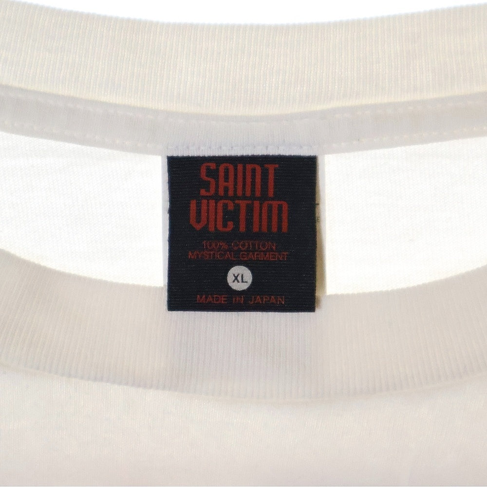 SAINT MICHAEL(セントマイケル) 24SS FREEDOM フリーダム 両面プリント クルーネック カットソー 半袖Tシャツ ホワイト SM-YS8-0000-C20
