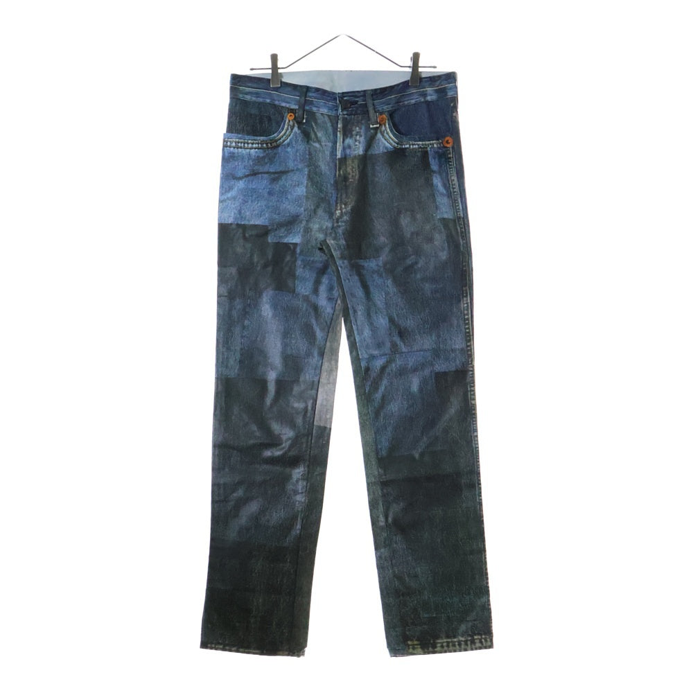 Maison Margiela 10(メゾン マルジェラ) 12SS Transfer Denim Printing Pants 転写 デニム プリント パンツ インディゴ S30LA0054