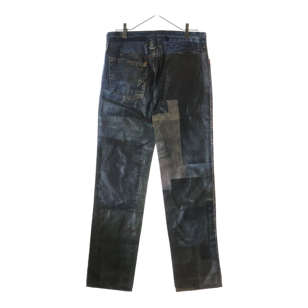 Maison Margiela 10(メゾン マルジェラ) 12SS Transfer Denim Printing Pants 転写 デニム プリント パンツ インディゴ S30LA0054