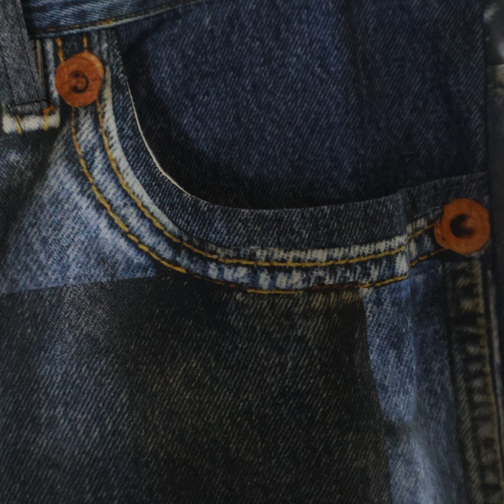 Maison Margiela 10(メゾン マルジェラ) 12SS Transfer Denim Printing Pants 転写 デニム プリント パンツ インディゴ S30LA0054