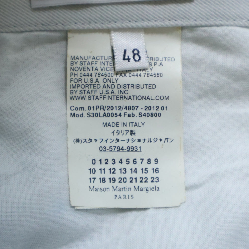 Maison Margiela 10(メゾン マルジェラ) 12SS Transfer Denim Printing Pants 転写 デニム プリント パンツ インディゴ S30LA0054