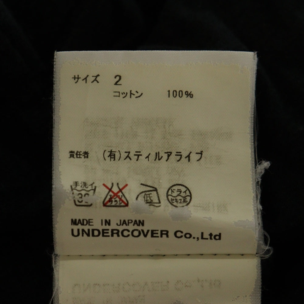 UNDERCOVER(アンダーカバー) × COMME des GARCONS コムデギャルソン グラフィックプリント クルーネック半袖Tシャツ カットソー ブラック/ホワイト