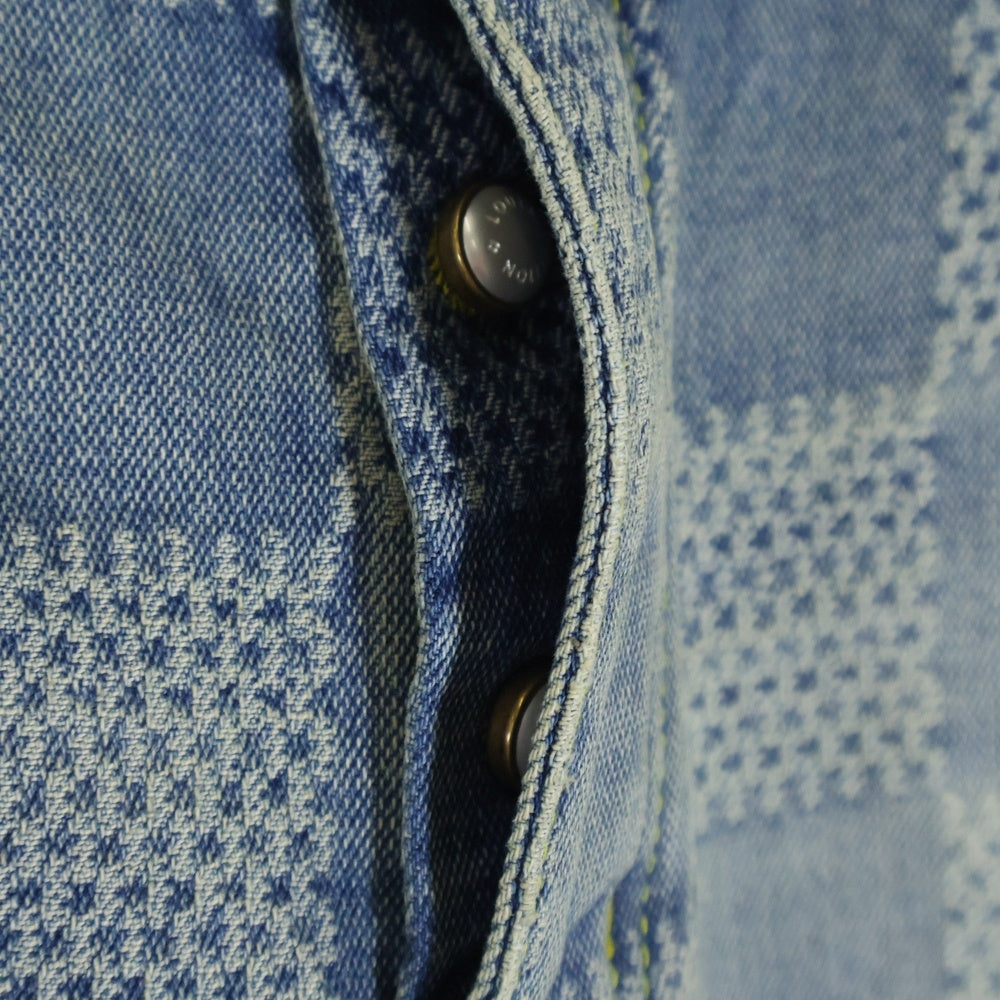 LOUIS VUITTON(ルイヴィトン) 24SS Damier Boots Cat Denim Pants ダミエ ブーツカット デニムパンツ インディゴ RM241 GRT HQD70E