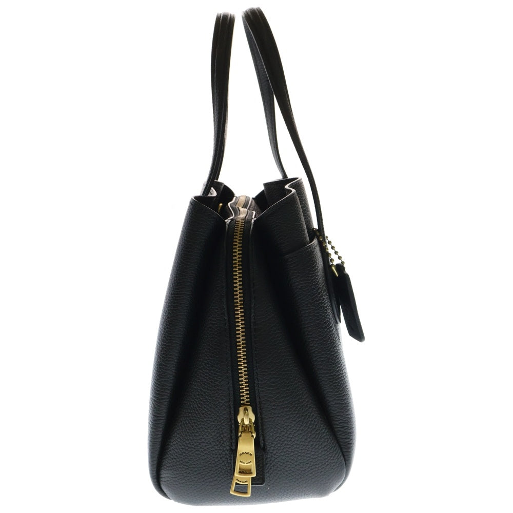 COACH(コーチ) ローラ キャリーオール 30 2WAY レザーショルダーバッグ ハンドバッグ レディース ブラック H2030-91740