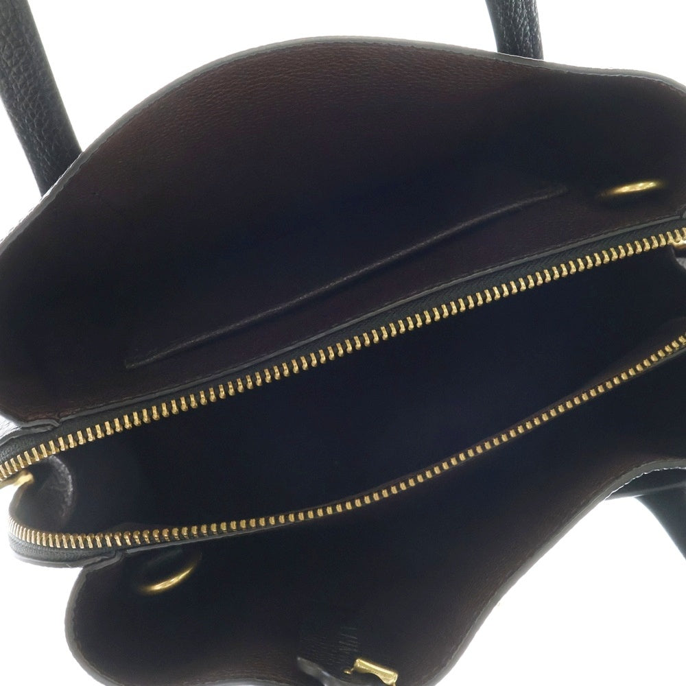 COACH(コーチ) ローラ キャリーオール 30 2WAY レザーショルダーバッグ ハンドバッグ レディース ブラック H2030-91740