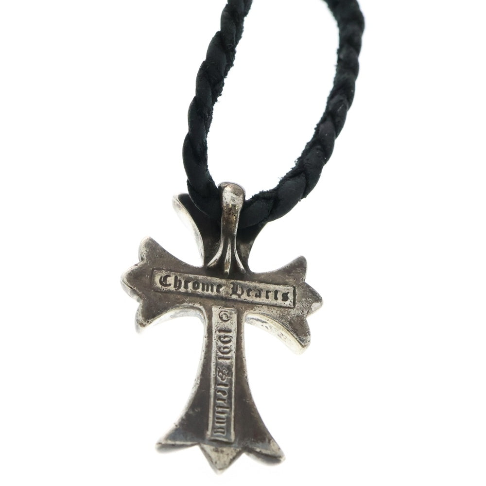 CHROME HEARTS(クロムハーツ) CH CRS SMLスモールCHクロス BC ボロチップブレイド ネックレス シルバー BCA220