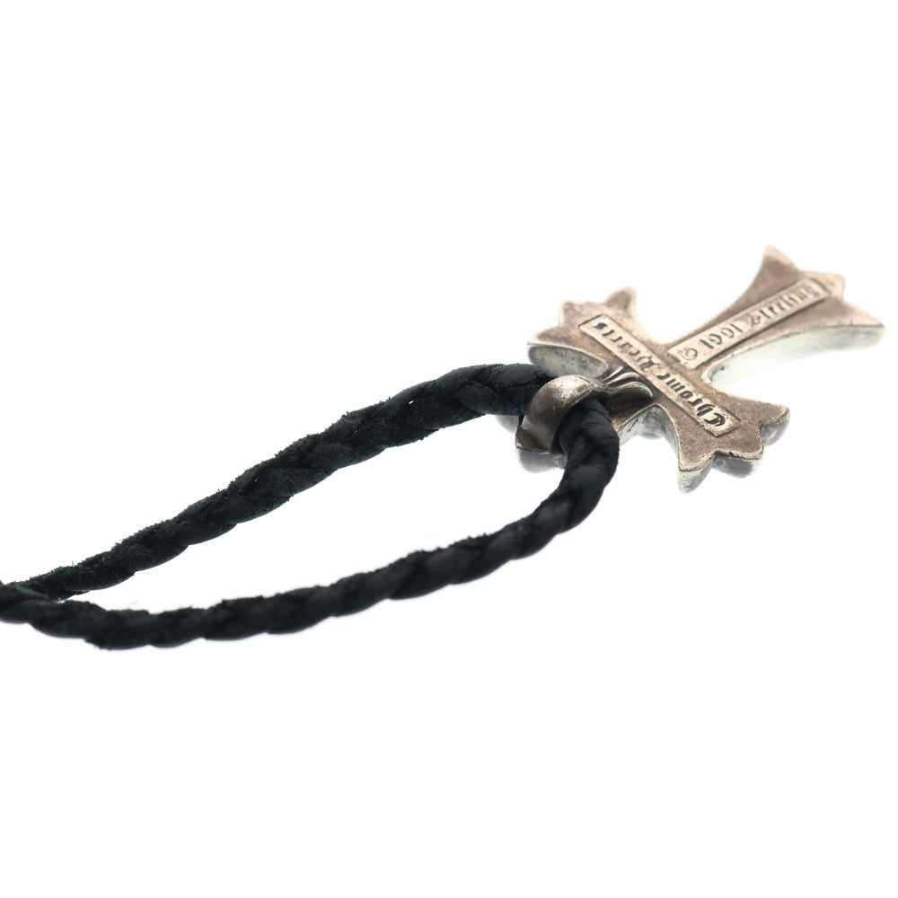 CHROME HEARTS(クロムハーツ) CH CRS SMLスモールCHクロス BC ボロチップブレイド ネックレス シルバー BCA220