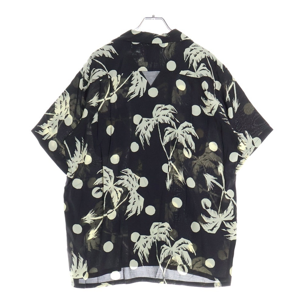 SUN SURF(サンサーフ) DUKE KAHANAMOKU SP MOONLIGHT PALM TREE ALOHA SHIRT デュークカハナモク ムーンライトパームツリー 総柄プリント 半袖アロハシャツ ブラック DK36980