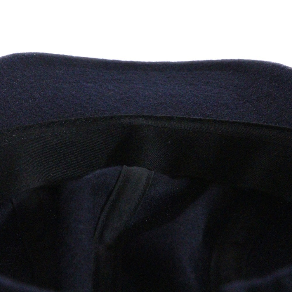 Sans Limite(サンリミット) Flannel 4 Pannel Cap フランネル 4パネル キャップ 帽子 ネイビー W2412003