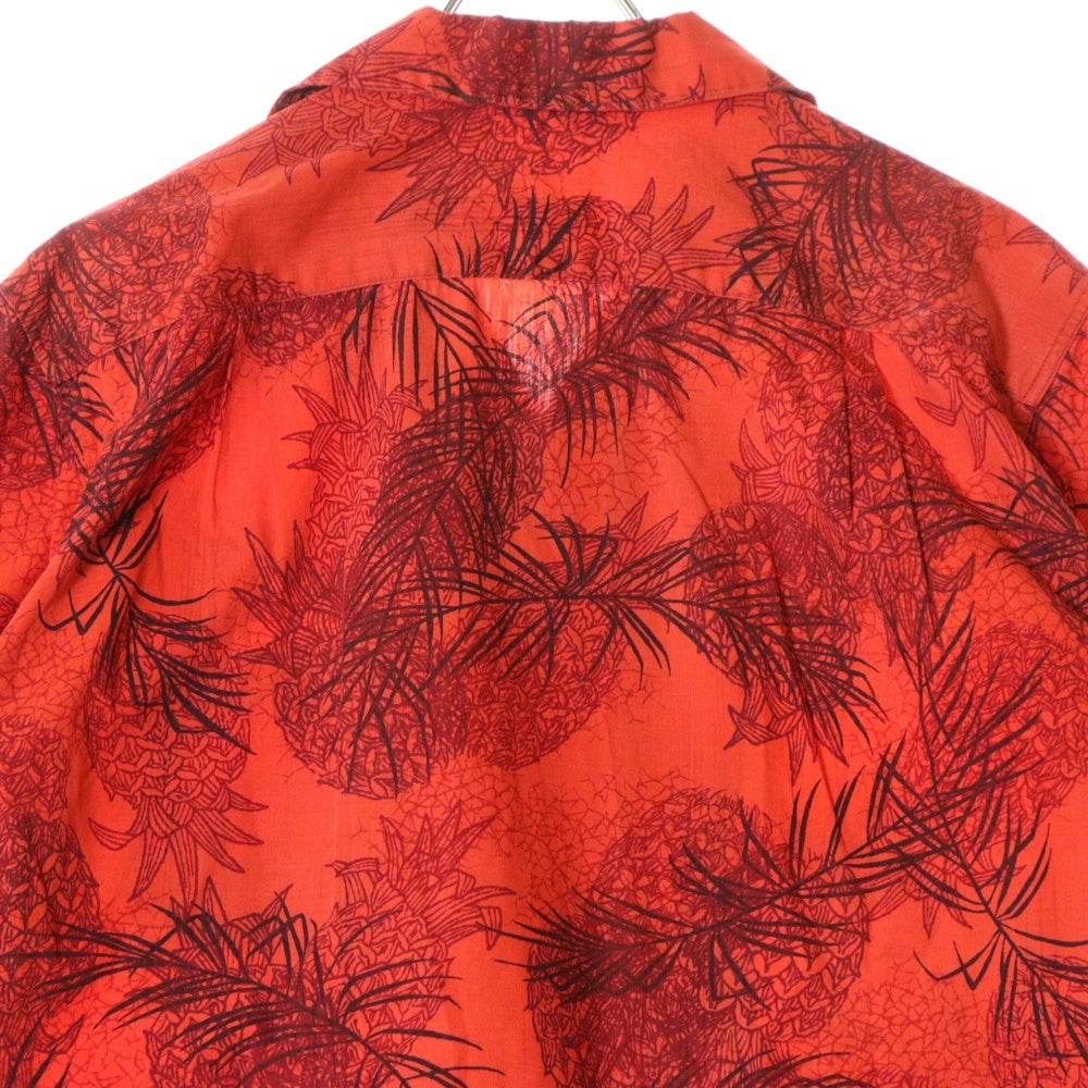 VINTAGE(ヴィンテージ) 50-60S VINTAGE KAMEHAMEHA ALOHA SHIRT ヴィンテージ カメハメハ 総柄プリント 半袖アロハシャツ レッド