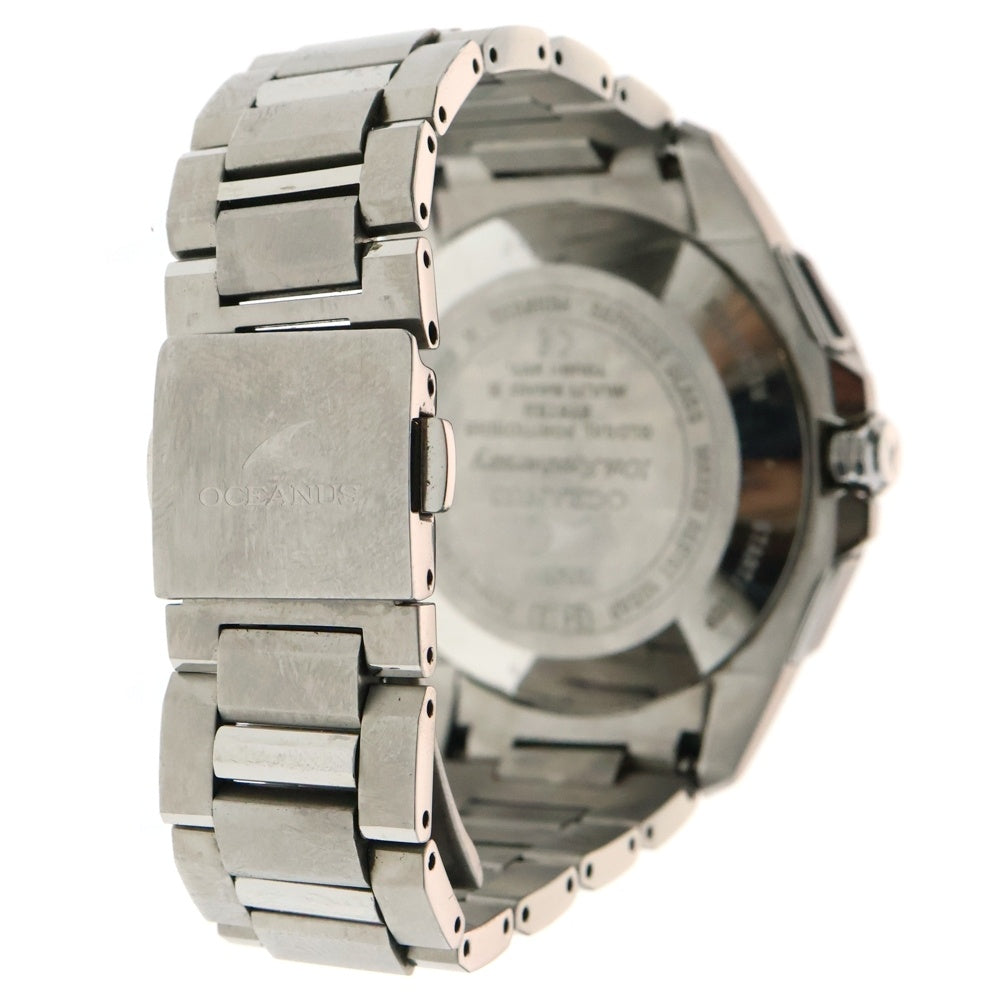 CASIO(カシオ) OCEANUS オシアナス デイデイト ソーラー 腕時計 シルバー/ブルー OCW-G1000