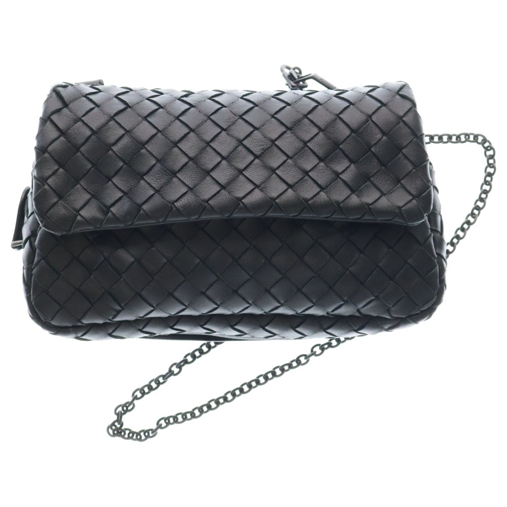 BOTTEGA VENETA(ボッテガヴェネタ) OLIMPIA オリンピア イントレチャート 2WAY チェーン ショルダーバッグ ブラック B08120198B