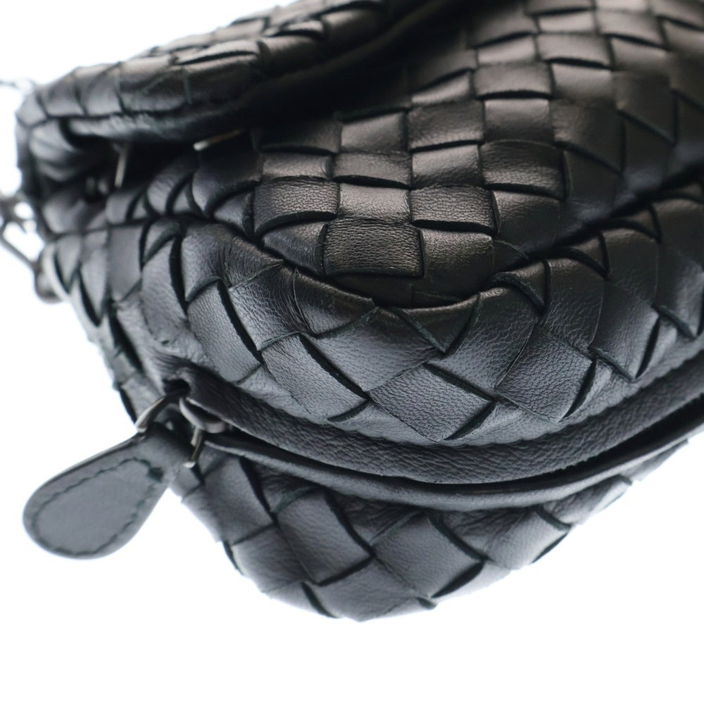 BOTTEGA VENETA(ボッテガヴェネタ) OLIMPIA オリンピア イントレチャート 2WAY チェーン ショルダーバッグ ブラック B08120198B