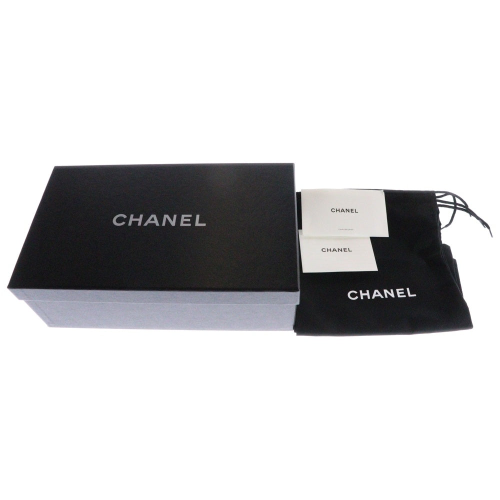 CHANEL(シャネル) バレリーナ ココマーク バイカラー フラット パンプス シューズ レディース ブラック/ベージュ G02819