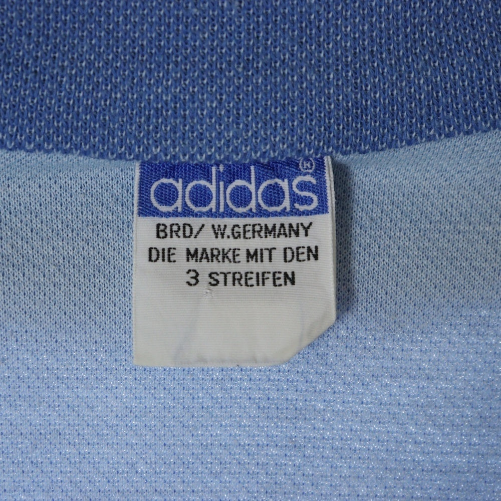 adidas(アディダス) 70-80S VINTAGE ヴィンテージ 西ドイツ製 デサント社製 フロントロゴ刺繍 ポリコットン トラックジャケット ブルー ATS-180
