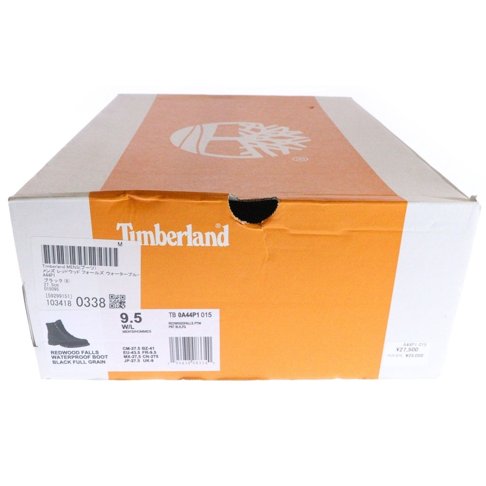 Timberland(ティンバーランド) Redwood Waterproof Boots レッドウッド フォールズ ウォータープール スエード ブーツ ブラック 0A44P1