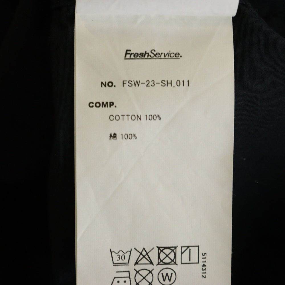FreshService(フレッシュサービス) UTILITY B.D SHIRT ユーティリティー ボタンダウン コットン 長袖シャツ ネイビー FSW-23-SH-011