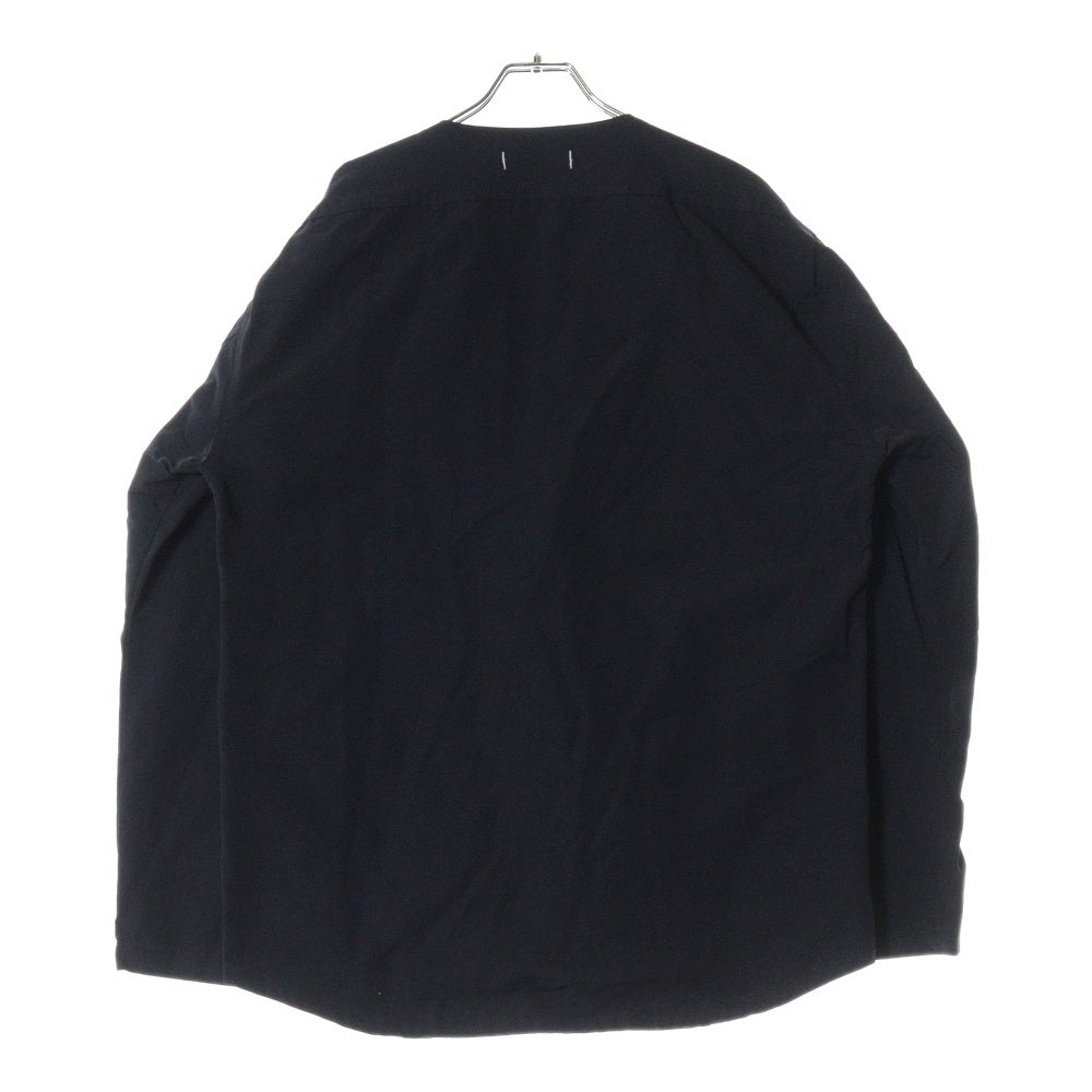 nonnative(ノンネイティブ) CLIMBER L/S SHIRT JACKET C/N 60/40 CLOTH CORDURA コーデュラ クライマー ノーカラー シャツジャケット ネイビー NN-SJ4001