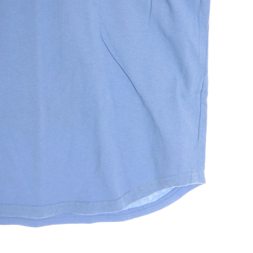 SANDINISTA(サンディニスタ) EASY FIT イージーフィット フロントアーチプリント クルーネック 半袖Tシャツ カットソー ブルー