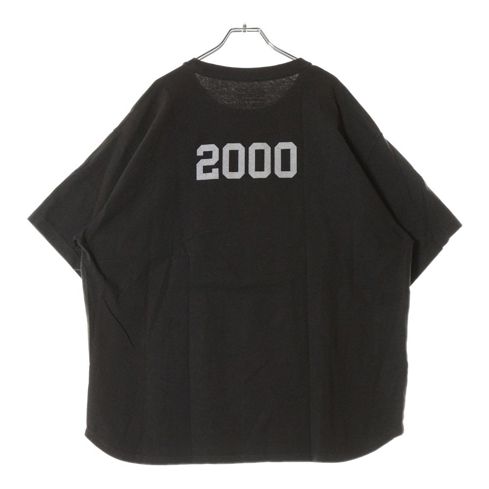 SANDINISTA(サンディニスタ) EASY FIT イージーフィット フロントアーチプリント クルーネック 半袖Tシャツ カットソー ブラウン