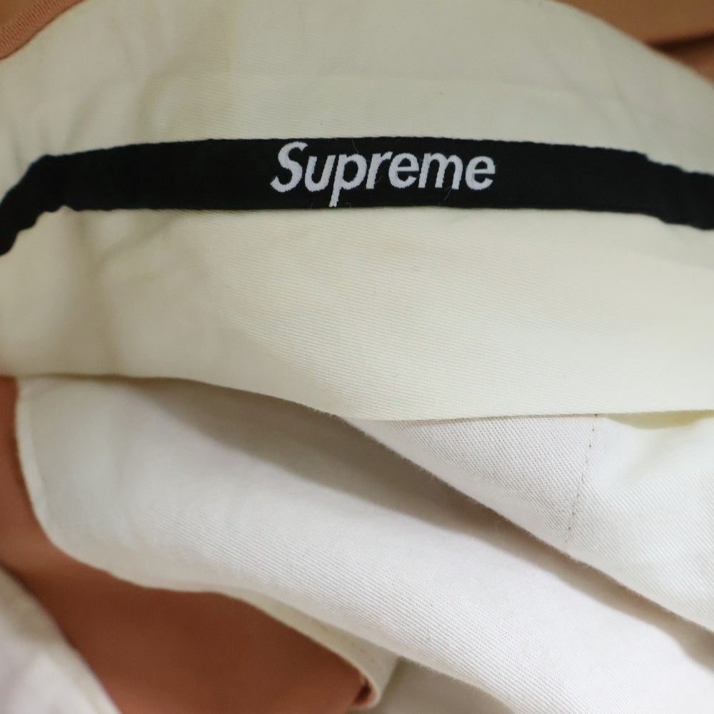SUPREME(シュプリーム) 18SS Suit 2B テーラードジャケット ジッパーフライ スラックスパンツ セットアップ スーツ ピンク