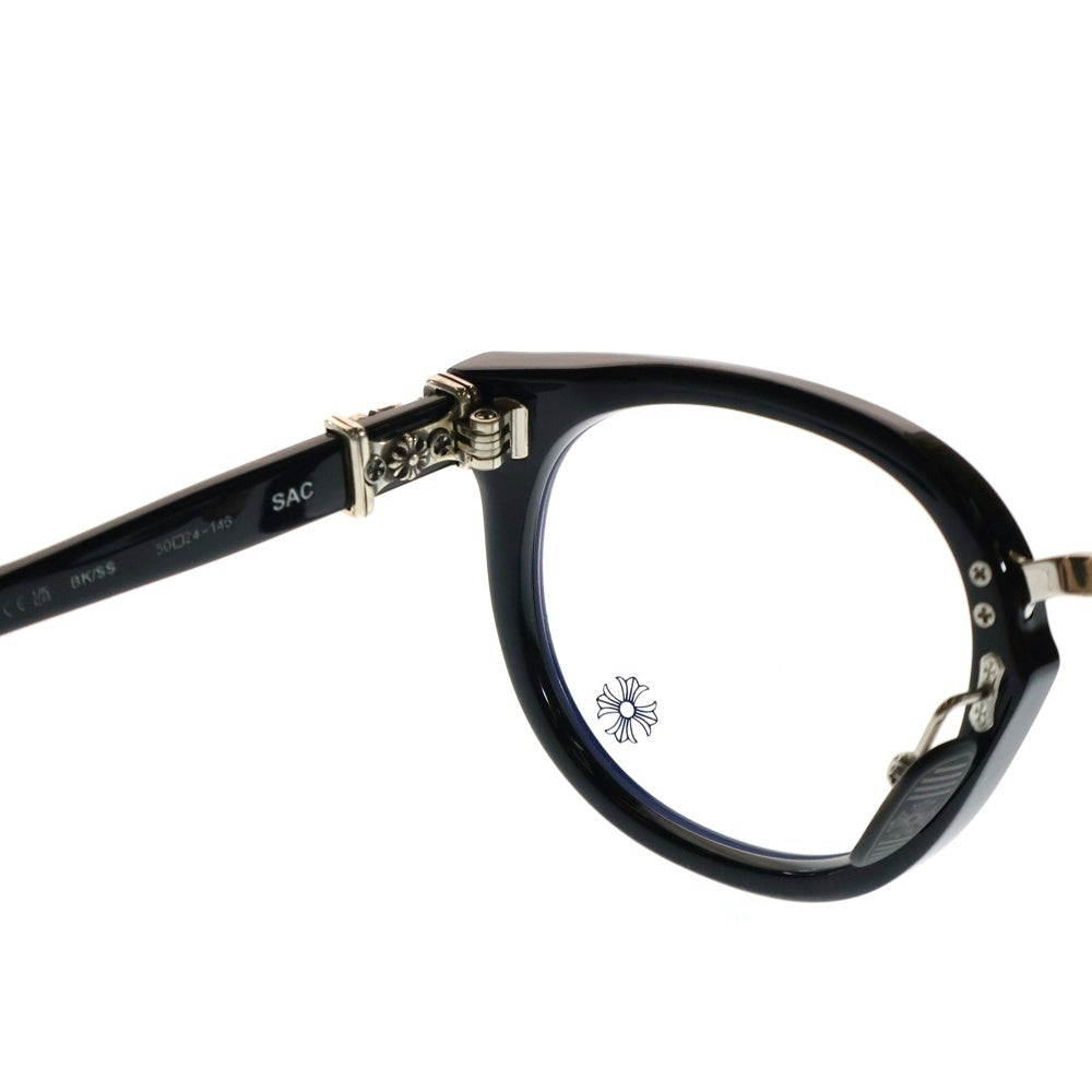 CHROME HEARTS(クロムハーツ) SAC BK/SS サングラス ネガネ 眼鏡 ブラック/シルバー