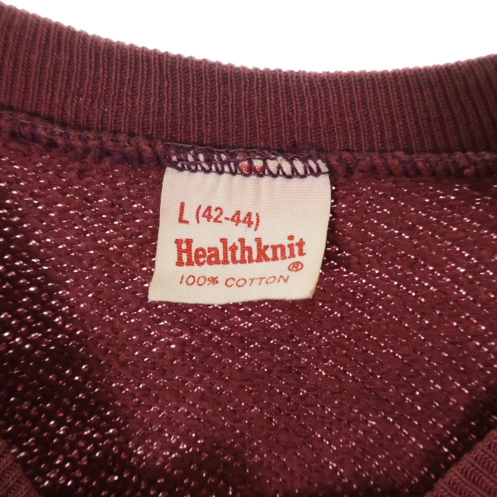 Healthknit(ヘルスニット) 60S VINTAGE RAGLAN SWEASHIRT ヴィンテージ クルーネック ラグランスウェットトレーナー レッド