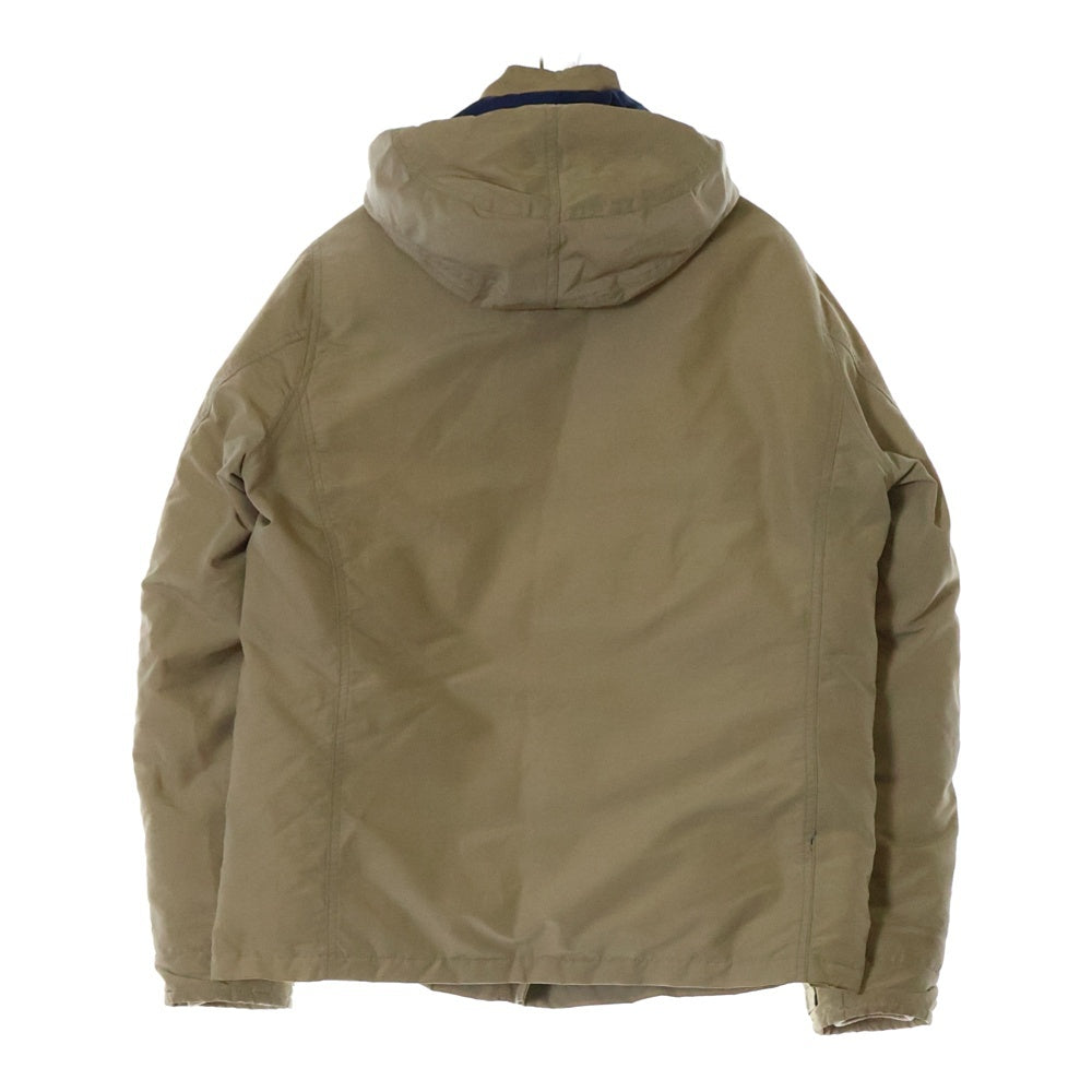 HYSTERIC GLAMOUR(ヒステリックグラマー) アームロゴワッペン ジップアップ フーデッドダウンジャケット ベージュ 0234AB04