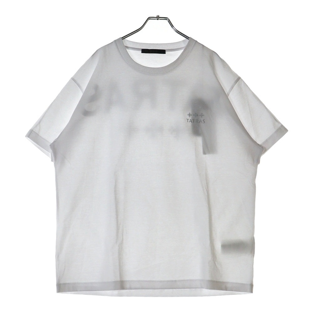 TATRAS(タトラス) MONTANI モンターニ 両面プリント クルーネック コットン 半袖Tシャツ カットソー ホワイト MTAT25S8309-M