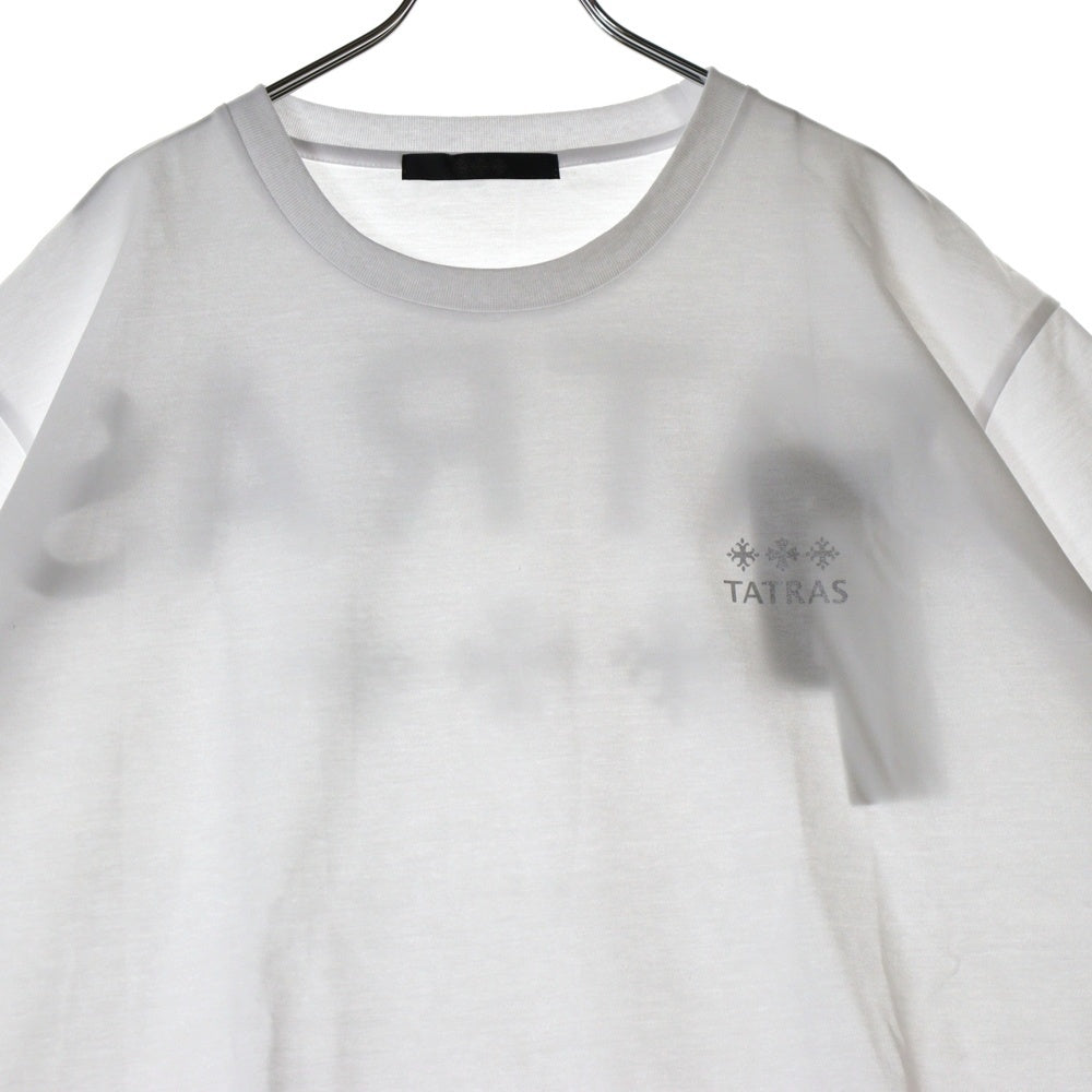 TATRAS(タトラス) MONTANI モンターニ 両面プリント クルーネック コットン 半袖Tシャツ カットソー ホワイト MTAT25S8309-M