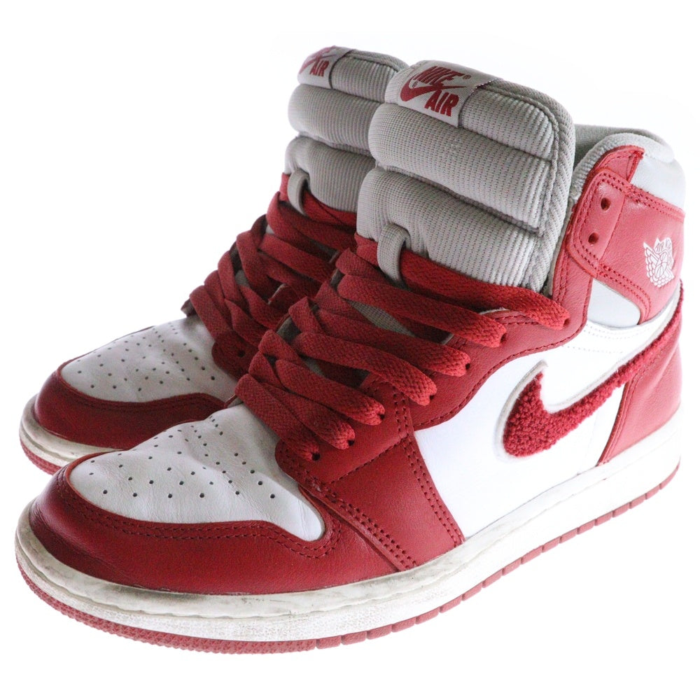 NIKE(ナイキ) WMNS AIR JORDAN1 RETRO HIGH OG ウィメンズ エアジョーダン1 レトロ ハイカットスニーカー ホワイト/レッド US8/25cm DJ4891-061