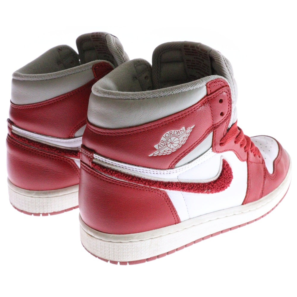 NIKE(ナイキ) WMNS AIR JORDAN1 RETRO HIGH OG ウィメンズ エアジョーダン1 レトロ ハイカットスニーカー ホワイト/レッド US8/25cm DJ4891-061