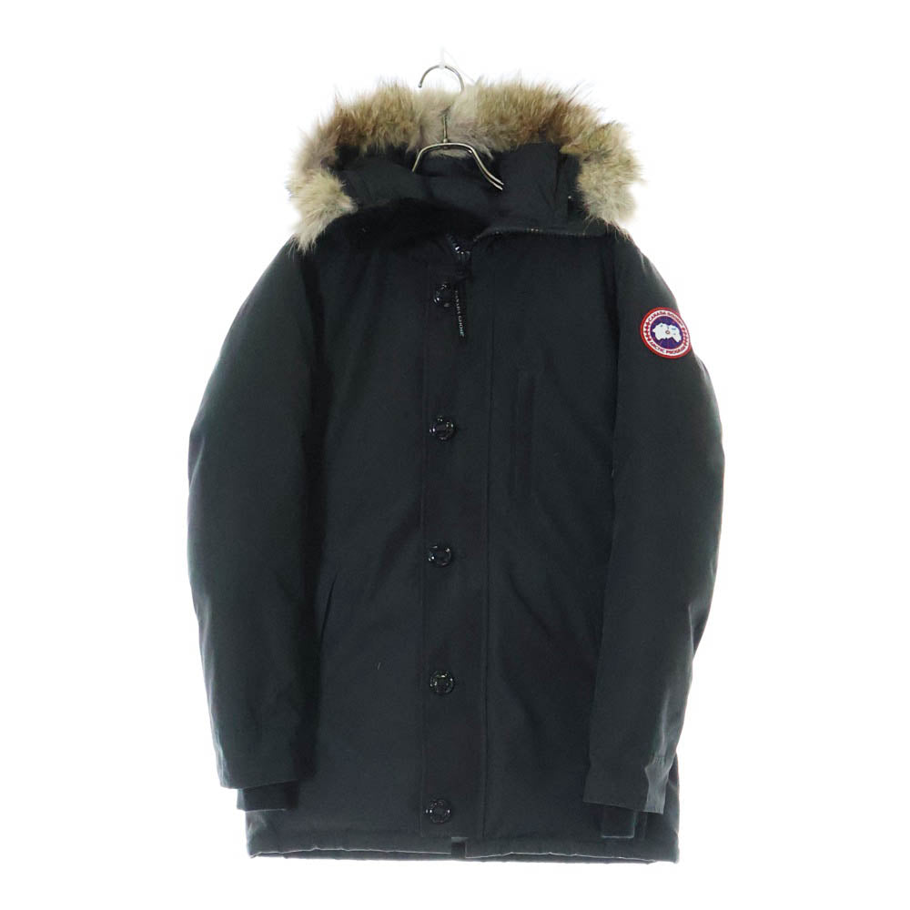 CANADA GOOSE(カナダグース) JASPER PARKA ジャスパーパーカ ファー付 フーデット ダウンジャケット ブラック 3438JM