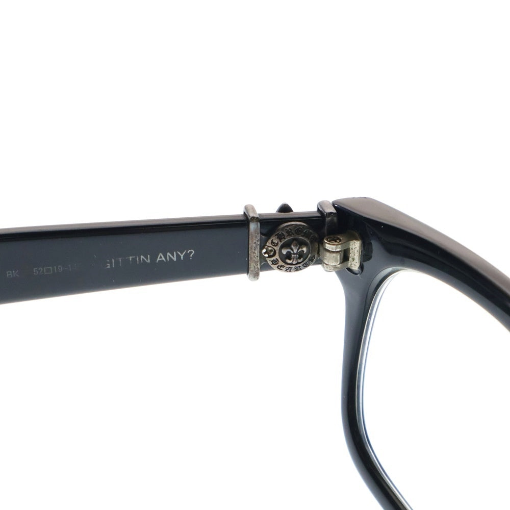 CHROME HEARTS(クロムハーツ) GITTIN ANY ? BSフレアフレーム ウェリントン サングラス メガネ 眼鏡 ブラック