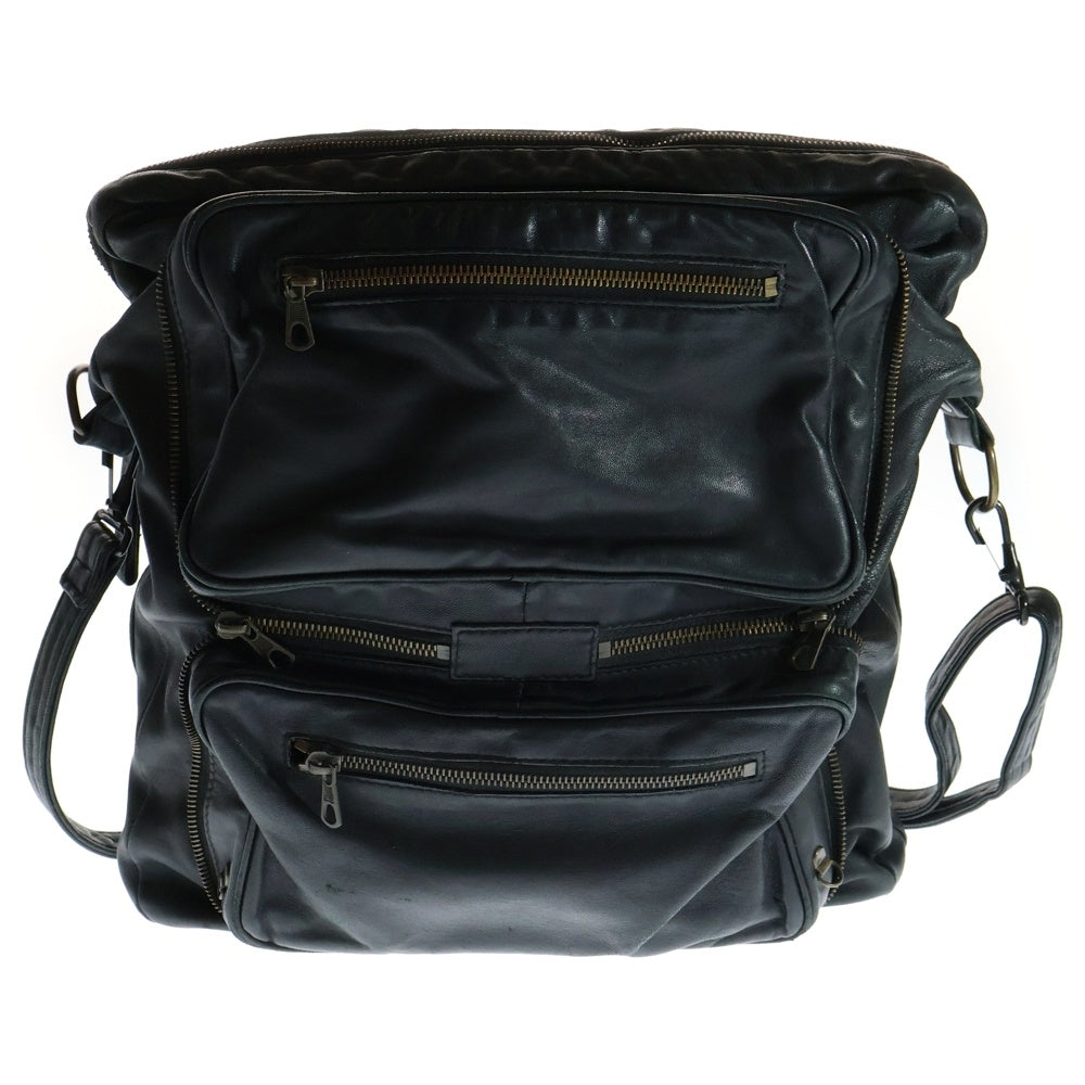 Maison Margiela 10(メゾン マルジェラ) 10SS ここのえ期 JUST IN CASE ジャストインケース レザー ショルダーバッグ ブラック