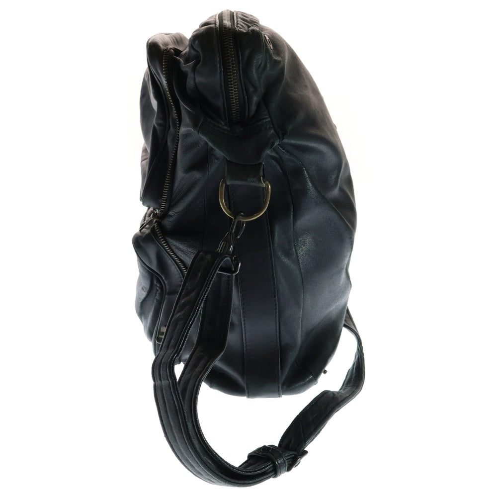 Maison Margiela 10(メゾン マルジェラ) 10SS ここのえ期 JUST IN CASE ジャストインケース レザー ショルダーバッグ ブラック