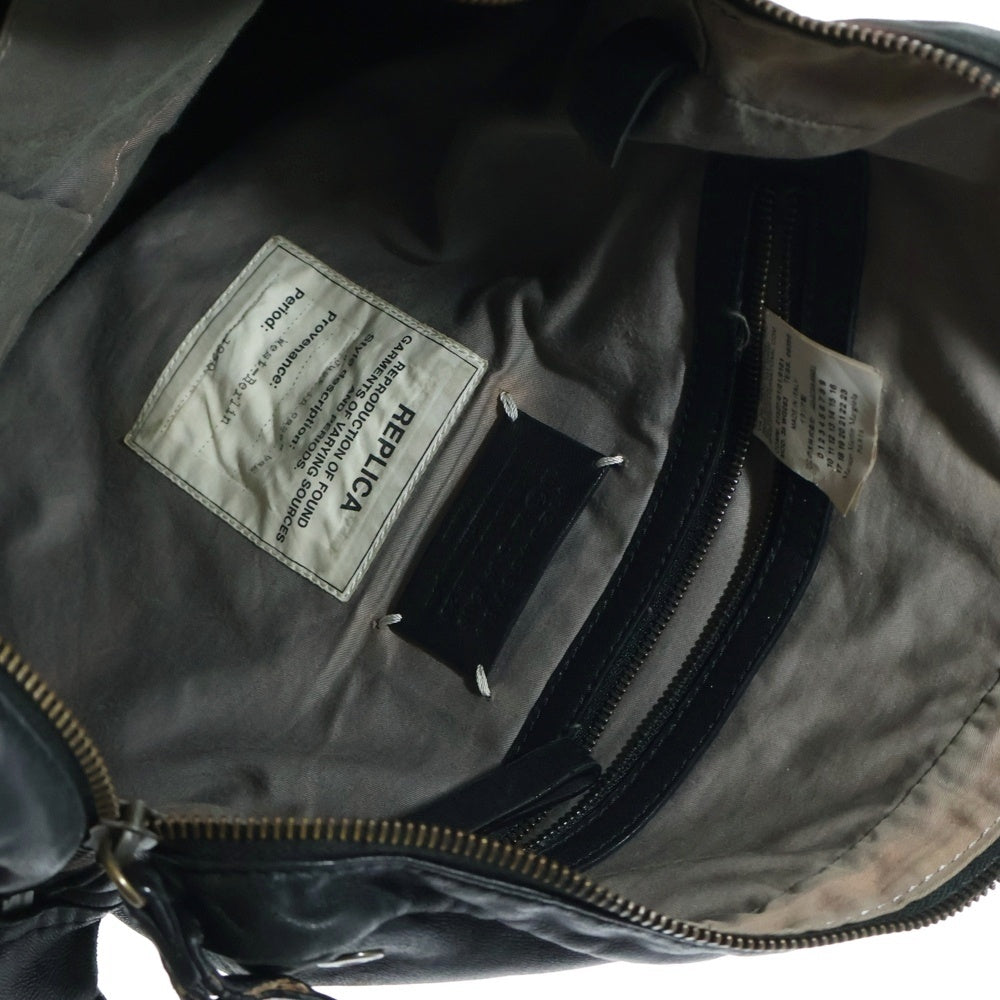 Maison Margiela 10(メゾン マルジェラ) 10SS ここのえ期 JUST IN CASE ジャストインケース レザー ショルダーバッグ ブラック