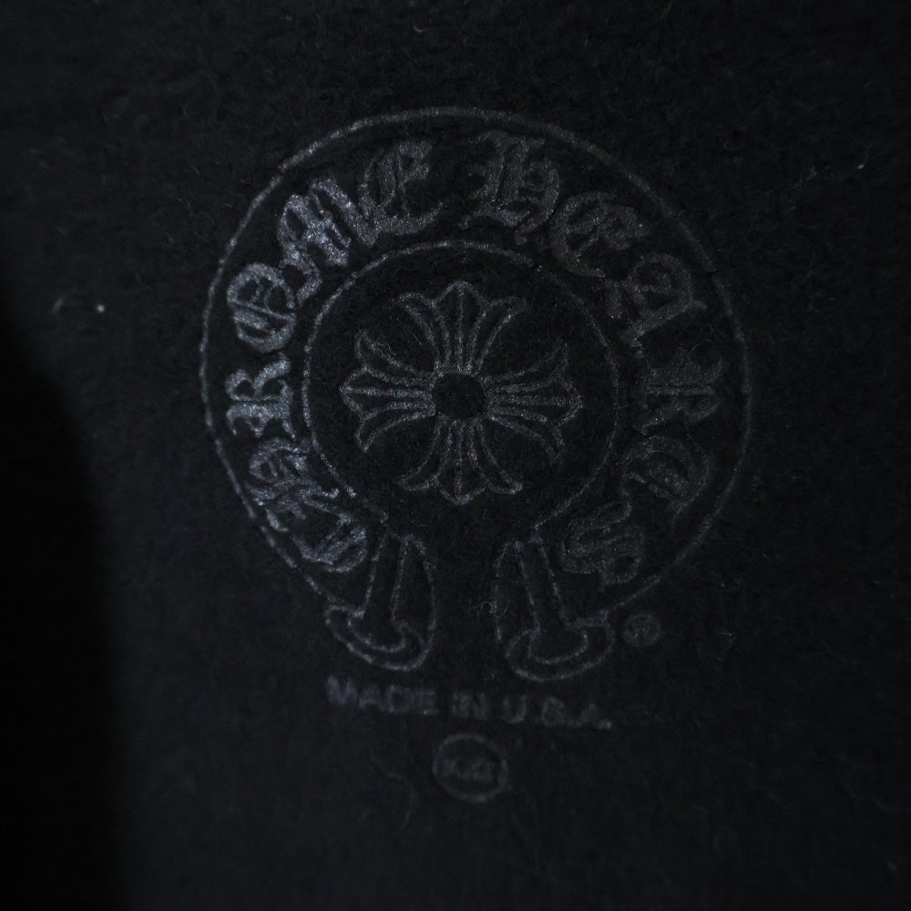 CHROME HEARTS(クロムハーツ) SWTSHRT HD ZIP LTD ジップパーカー 台湾限定 バックホースシュージップアップパーカー フーディ ブラック
