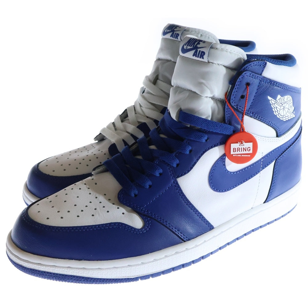 NIKE(ナイキ) AIR JORDAN 1 RETRO HIGH OG STORM BLUE エアジョーダン 1 レトロハイ ストームブルー ハイカットスニーカー ブルー/ホワイト US12/30cm 555088‐127