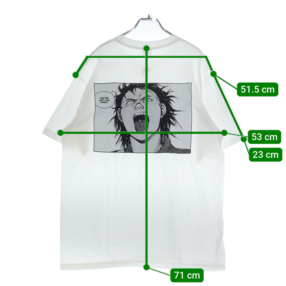 SUPREME(シュプリーム) 17AW AKIRA Pill Tee アキラ ピル 胸ロゴ バックプリント 半袖Tシャツ カットソー ホワイト