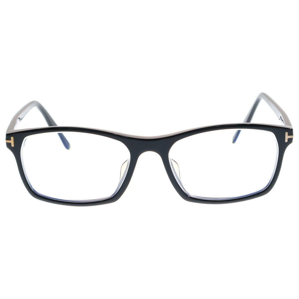 TOM FORD(トムフォード) アジアンフィット ブルーライトレンズ サングラス スクエア型 アイウェア 眼鏡 ブラック TF5295-F-B